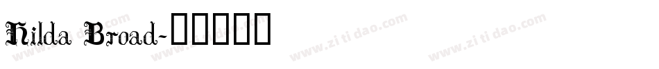 Hilda Broad字体转换